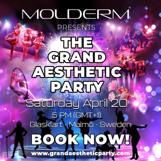 Molderm Aesthetics is pleased to invite you for the second year in a row to an eventful evening where inspiration, knowledge and the future in aesthetic treatments are presented. All packaged in an unforgettable glamorous evening with extras of everything.  Do you work with aesthetic injections or run a clinic that performs this type of treatment? Then this is the event you don’t want to miss.
By registering on our website, you get two tickets to the event.
Our requirement is that you must be a licensed professional or clinic owner of a clinic that performs aesthetic injections.  For more info about the event and registration of attendance, please visit: GrandAestheticParty.com  #Sweden #aesthetics #Molderm #moldermaesthetics #malmö